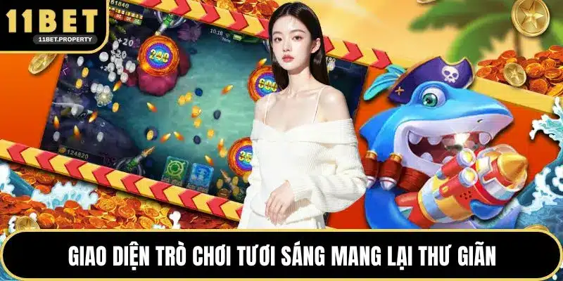 Giao diện trò chơi tươi sáng mang lại thư giãn